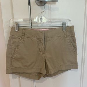 J. Crew chino khaki shorts